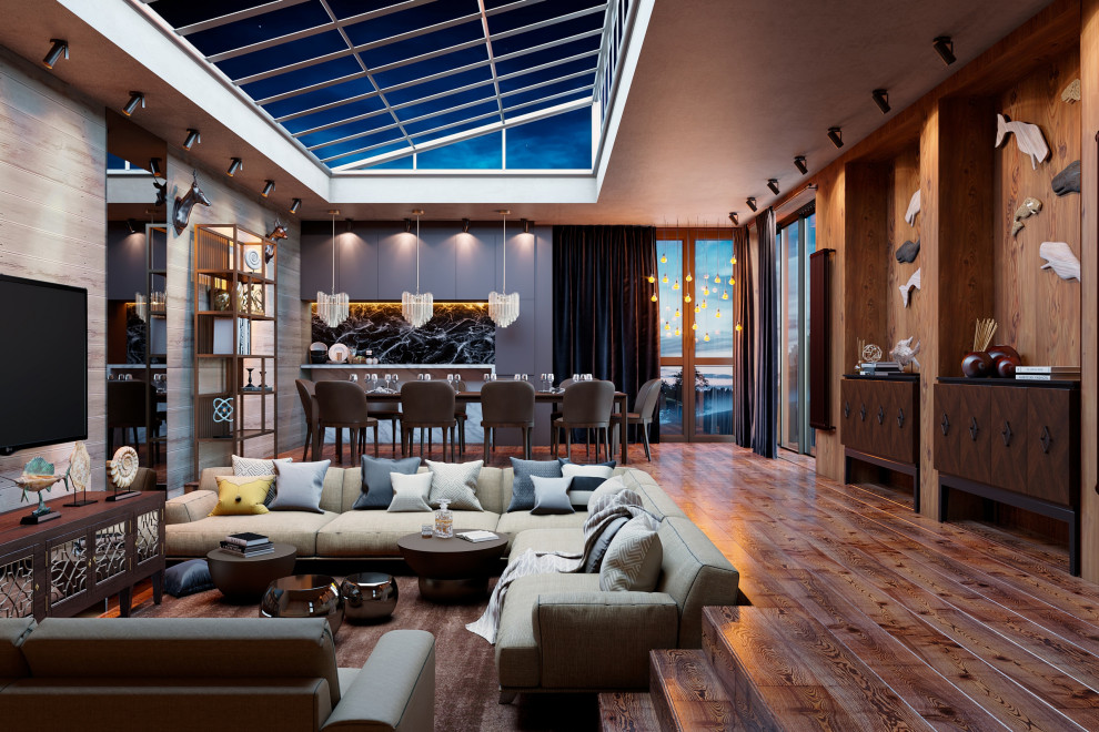 Гостинная в загородном доме