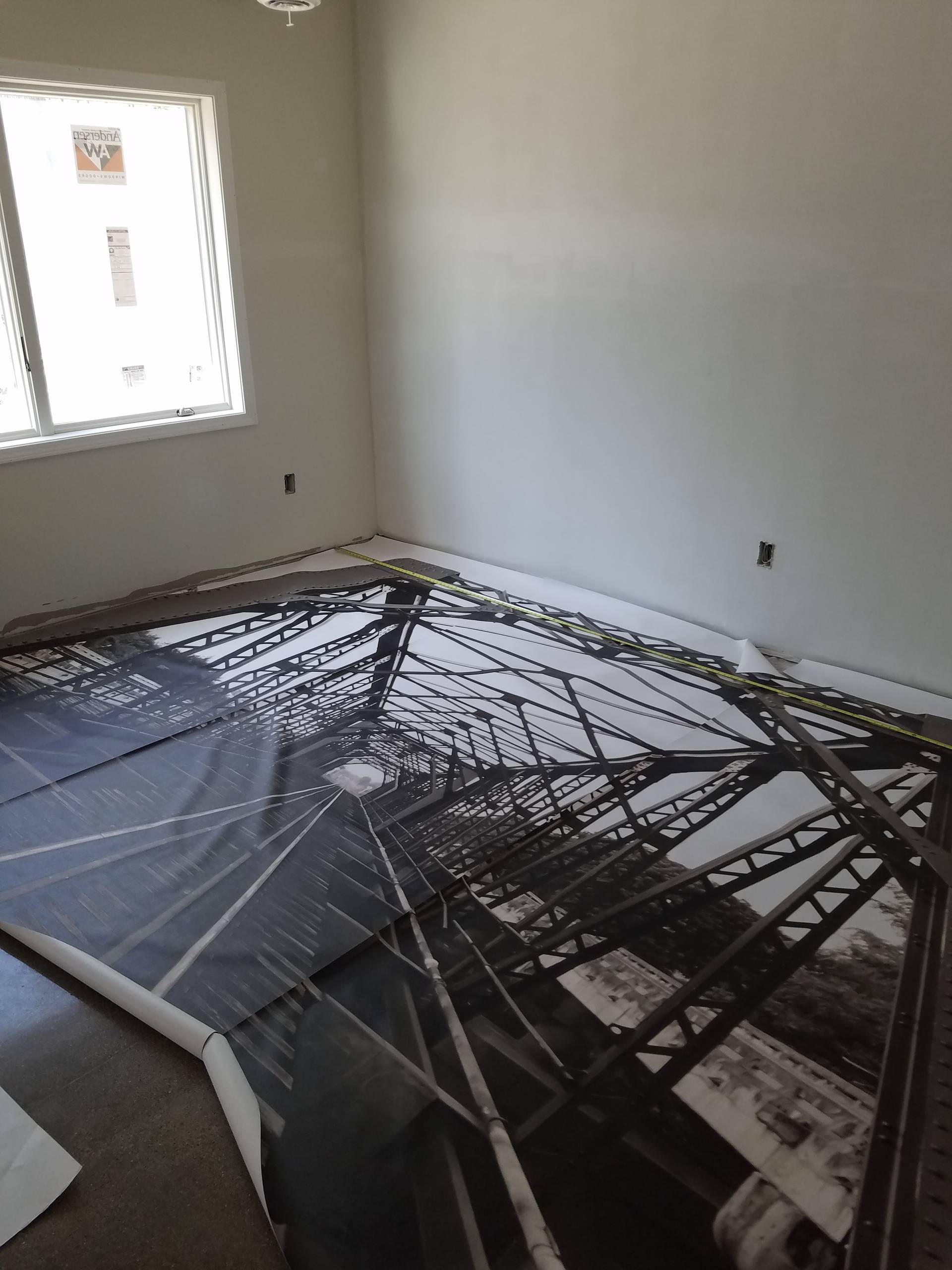 Wallpaper Mural Install: Bridge