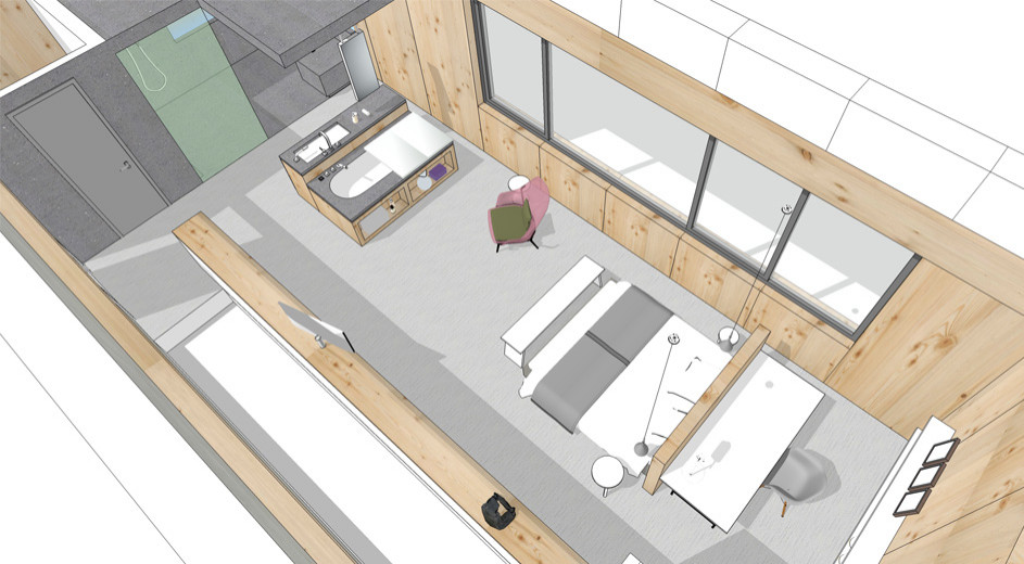 Natelberg Showroom Smart Haus Huus Bad Heizung Planung Präsentation Neubau Ausstellung Interior Design NRW Krefeld Rhauderfehn Architektur Innenarchitektur Gestaltung 3D Live Wohnen testen Erlebnis