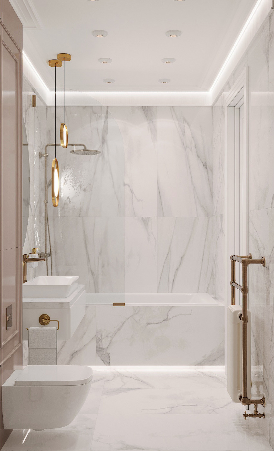 Неоклассика в пыльно-розовых тонах. Москва 2020