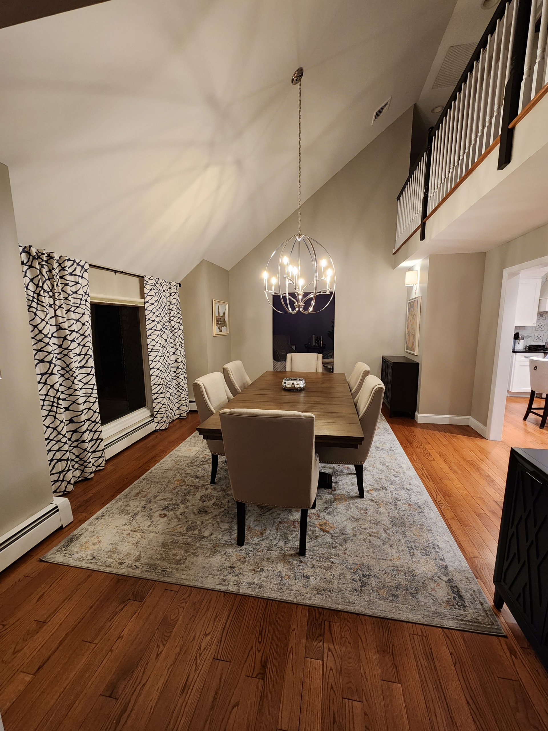 Inspiration for a transitional dining room remodel in New York
