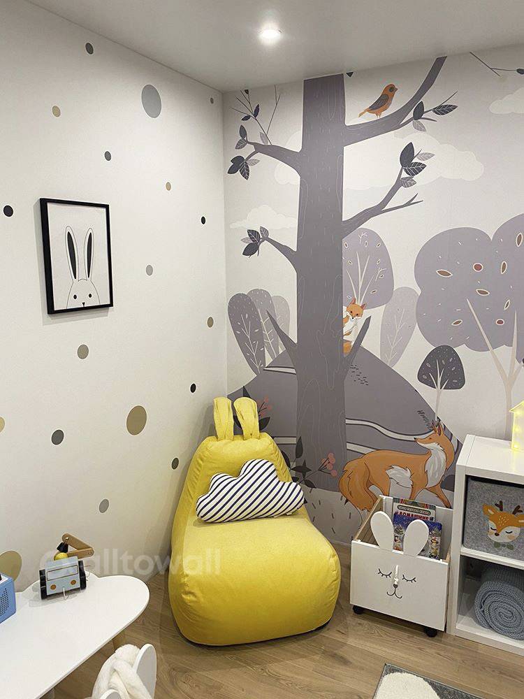 Детская в Германии с обоями Alltowall, разработанными специально для интерьера