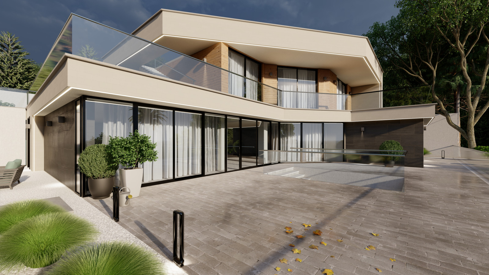 Проект Реконструкции Фасадов дома в современном стиле