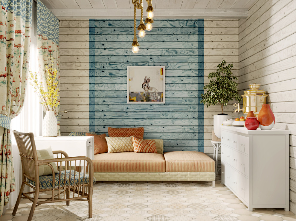 Загородный дом в оливковых тонах