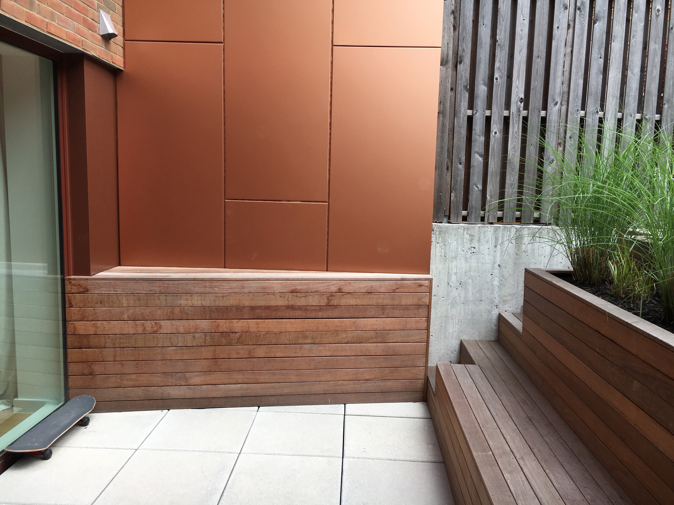 Modern Garden with Curved Corten Border