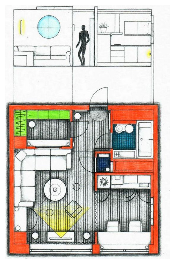 Студия на Новом Арбате - проект 2008 года