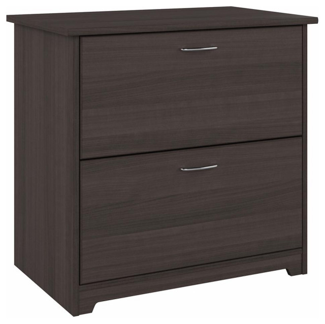 Bush Furniture Cabot 2 Drawer Lateral File Heather Gray