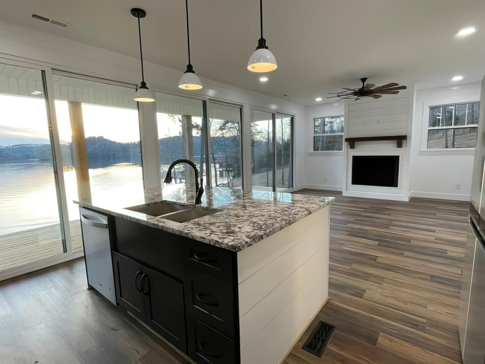 Design ideas for a beach style kitchen in Other.