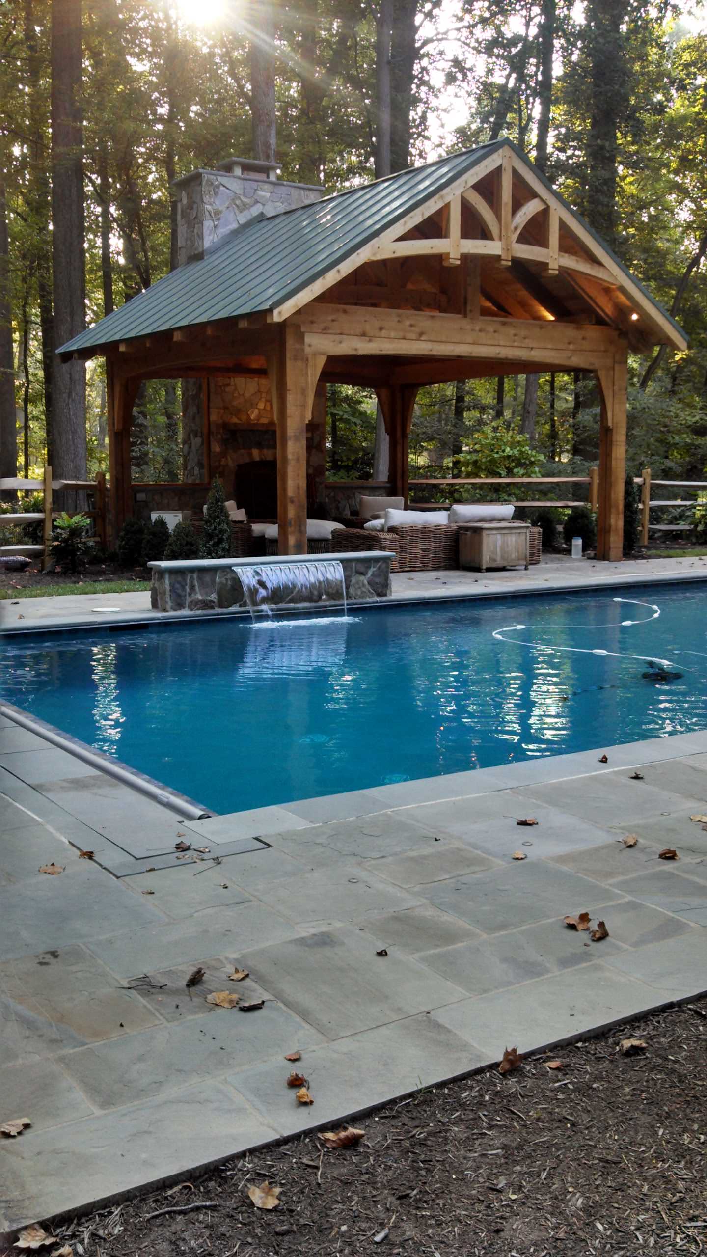 Pool in the wood