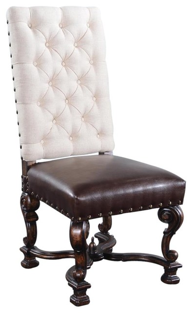 Side Chair Dining Barcelona Ornate Wood Legs Side Chair Dining Barcelona Ornate Wood Legs