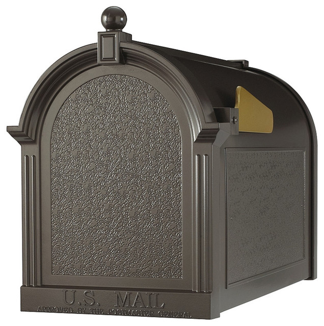 Capital Mailbox, French Bronze Traditional Mailboxes by Prime