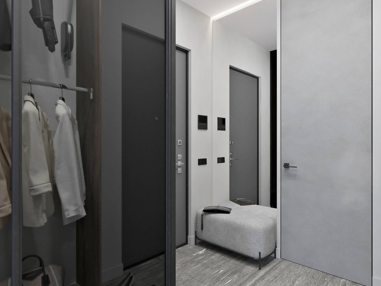 Минимализм для молодой семьи в ЖК Wellton Towers, г. Москва