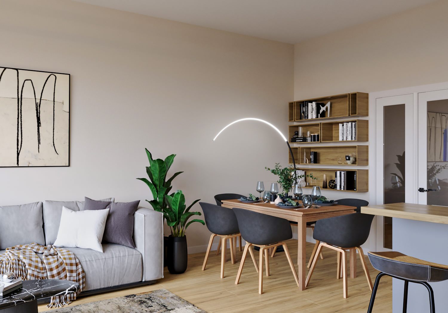 Living room in Prague