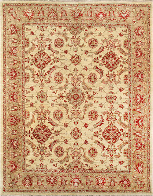 Pasargad Home Sultanabad Collection Hand-Knotted Lamb's Wool Area Rug 8' 0 X 9'11 