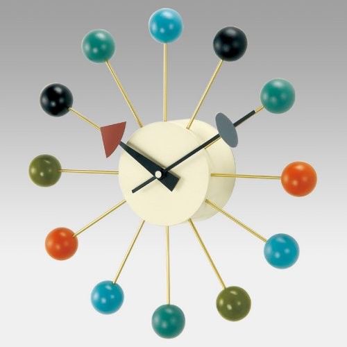George Nelson Ball 13 Inch Wall Clock by Kirch