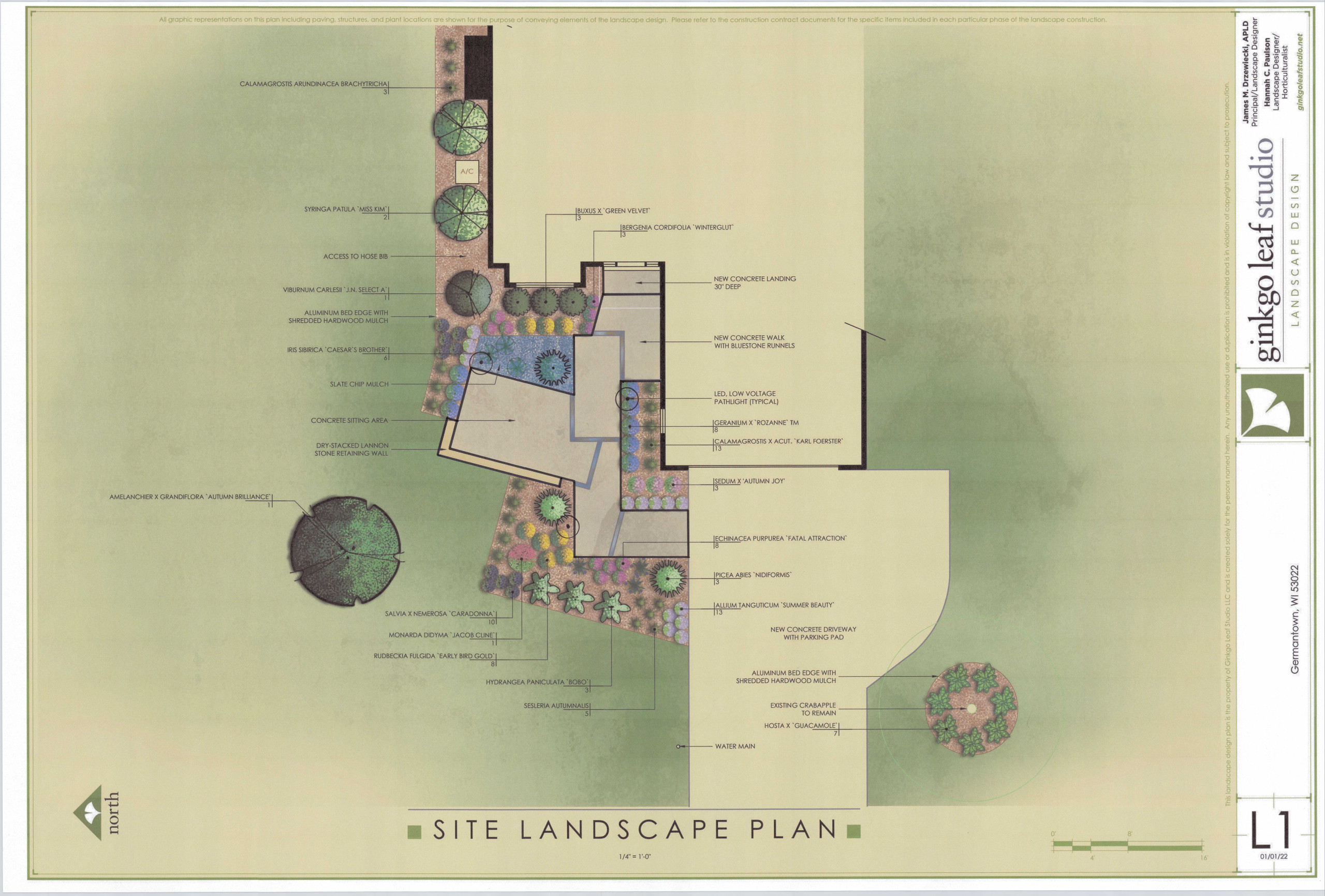 Contemporary Landscape Makeover - Germantown, WI