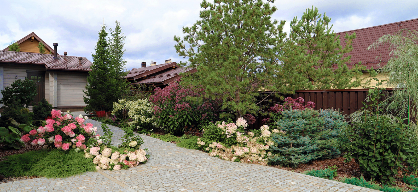 Элимус песчаный в плетеных корзинах и другие сизоватые и серебристые растения