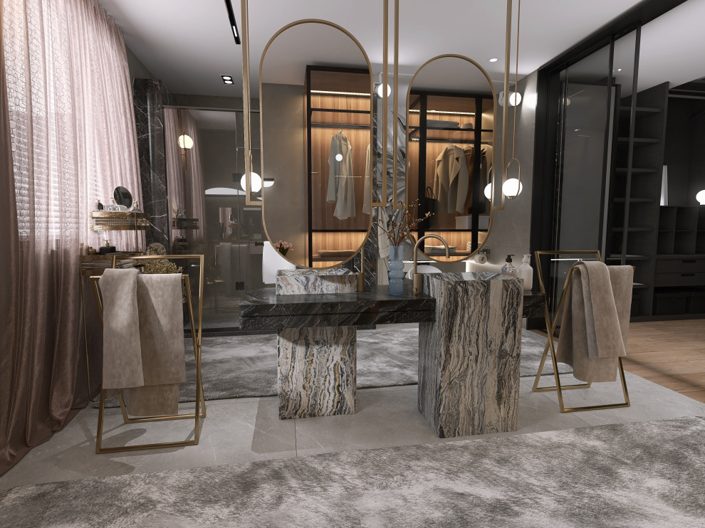 Дизайн интерьера двухкомнатной квартиры 160 кв.м. "Солнечная сторона"