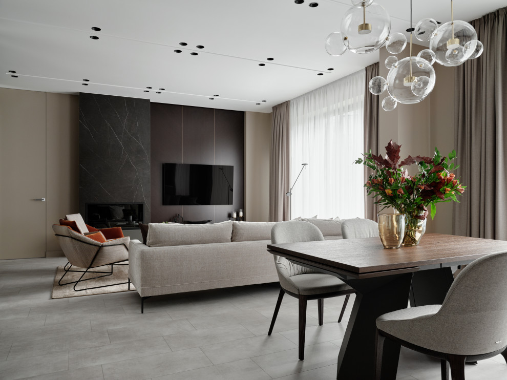 Интерьер квартиры в ЖК Флора и Фауна 85 м^2