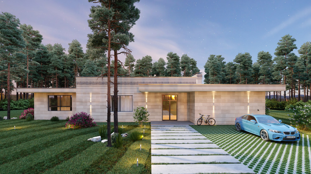 Проект виллы в коттеджном поселке Новая рига