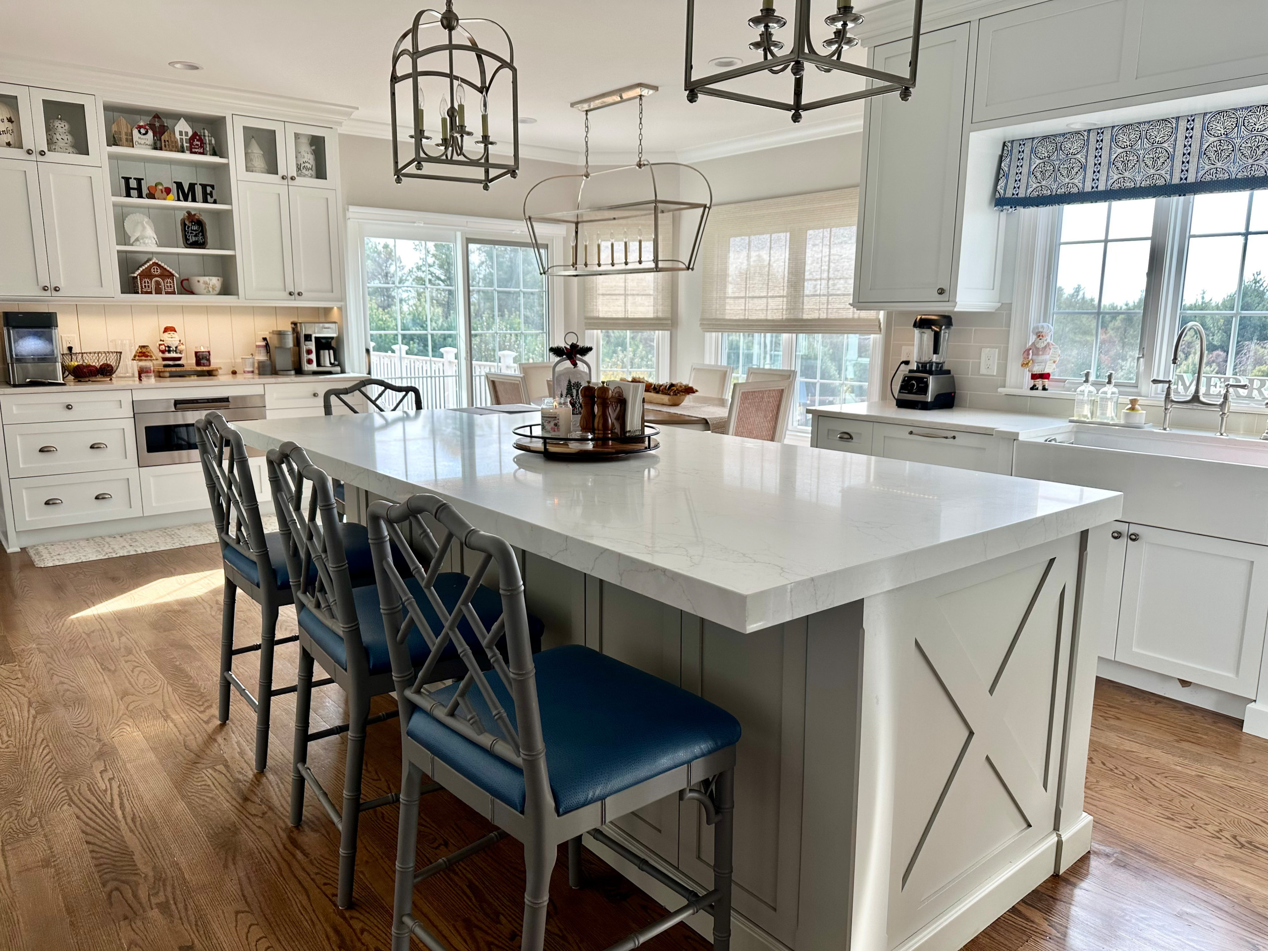 Farm House Kitchen Woven Shades