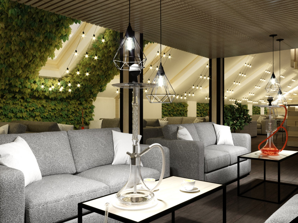 Дизайн интерьера Кальянной  Hype