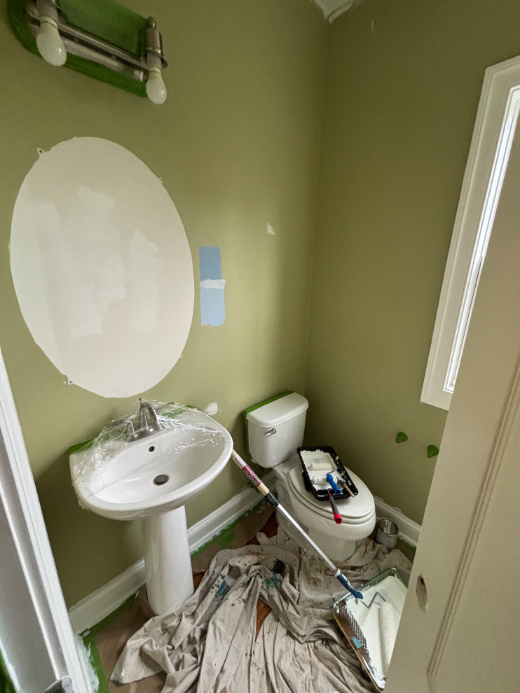 Serene Refresh: Hallway Powder Room Update