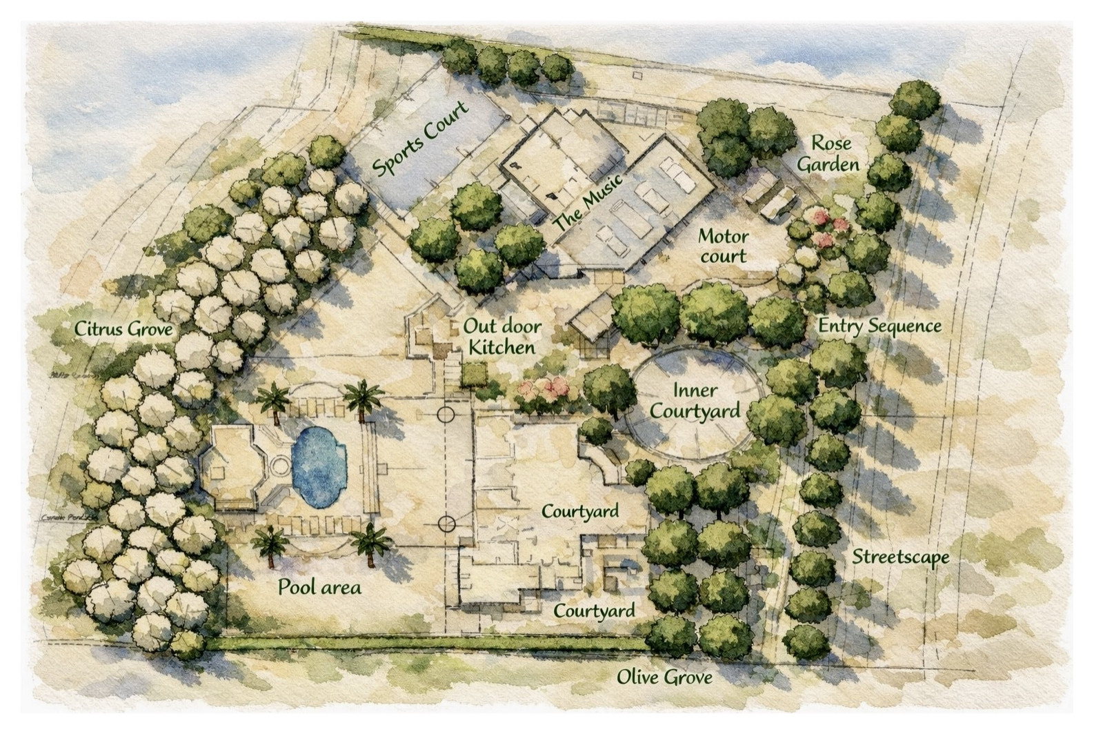 Beverly Hills:  Tuscan Estate