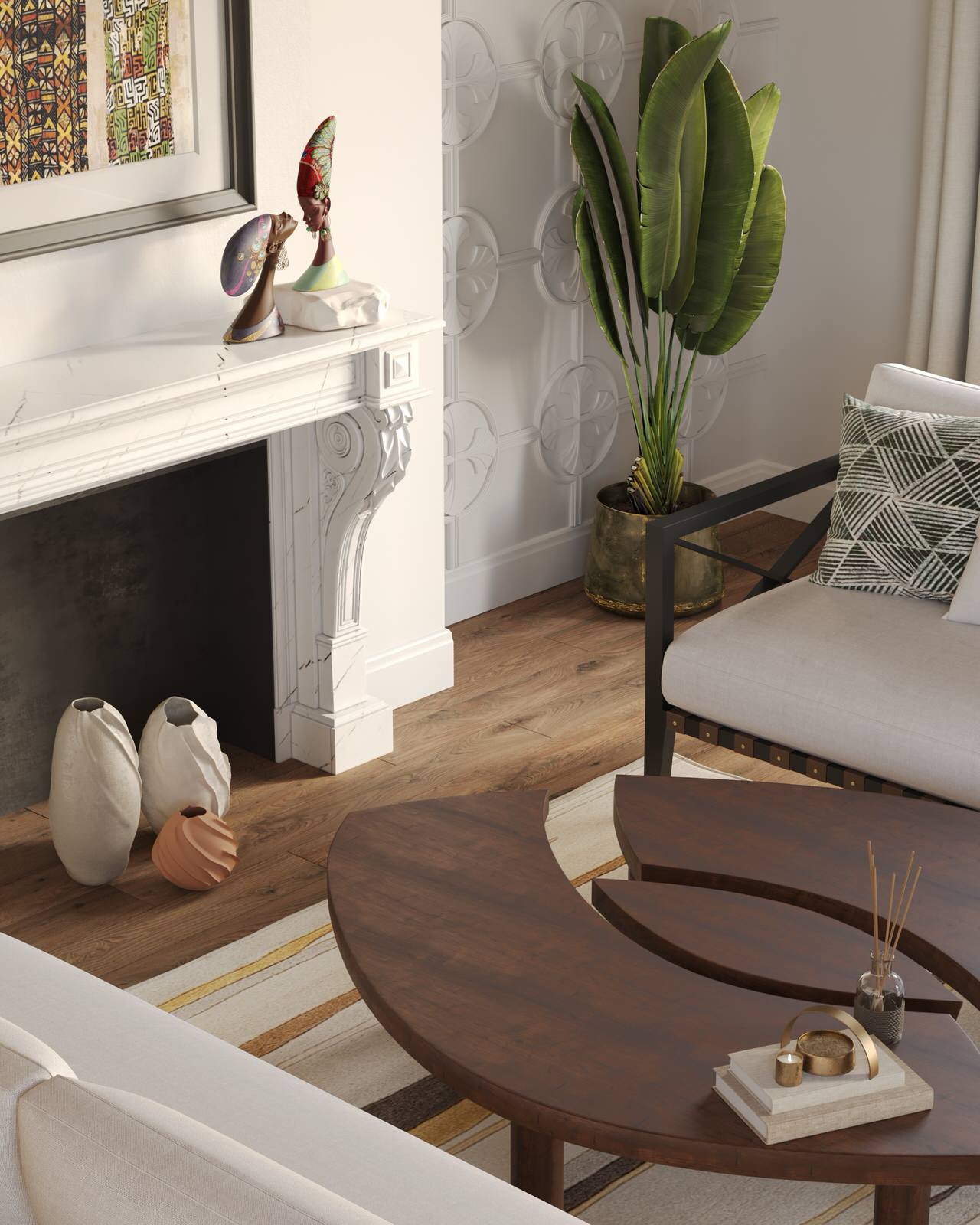 Загородный дом в Английском колониальном стиле в элементами Ар-деко