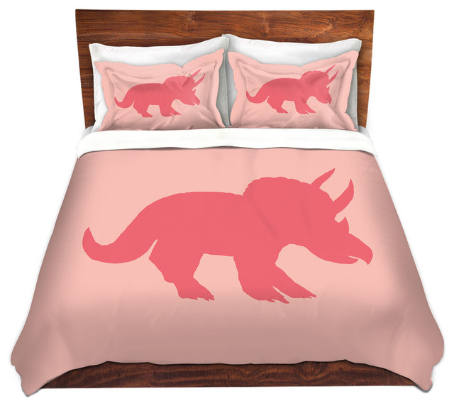 pink dinosaur duvet cover