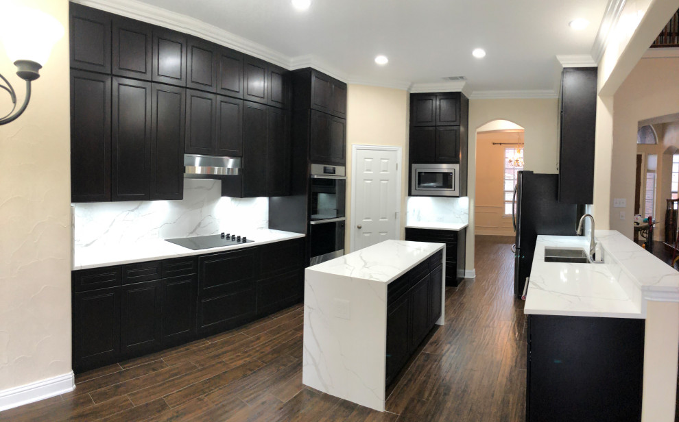 Major kitchen Remodel Contemporary Dallas by Lone Star Kitchens