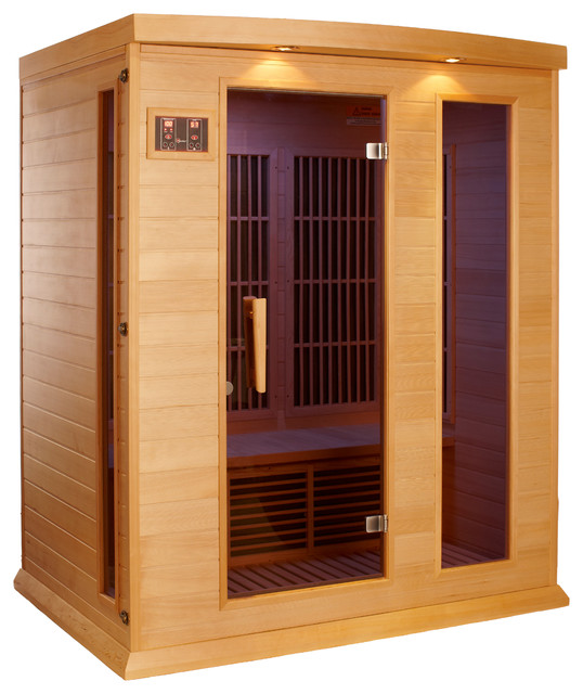 Maxxus 3 Person Low EMF Far Infrared Carbon Heater Sauna Saunas by
