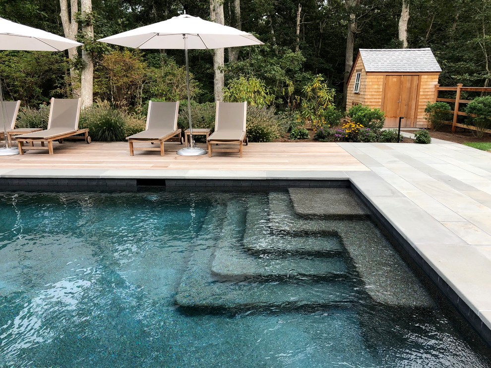 Design ideas for a beach style pool in Boston.