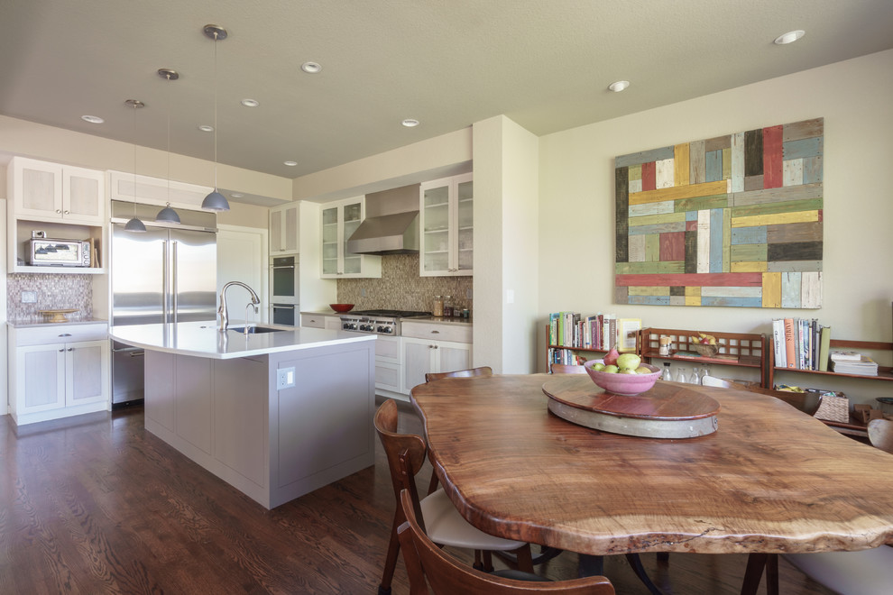 Transitional kitchen photo in Denver