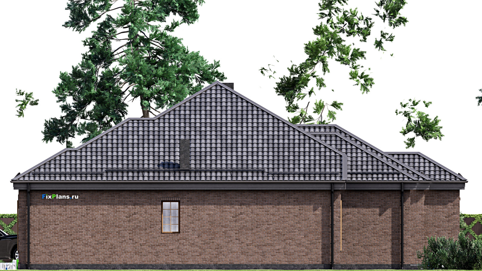 Проект одноэтажного дома 19х21м S251м2 F-16847