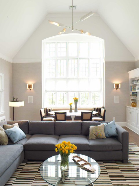 Scarsdale Tudor transitional-living-room