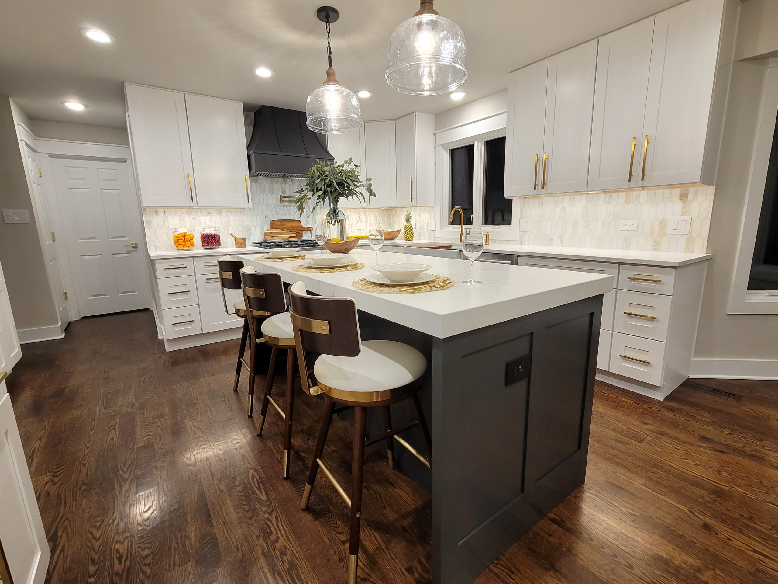 Custom Kitchen with Built-ins and Butler's Pantry