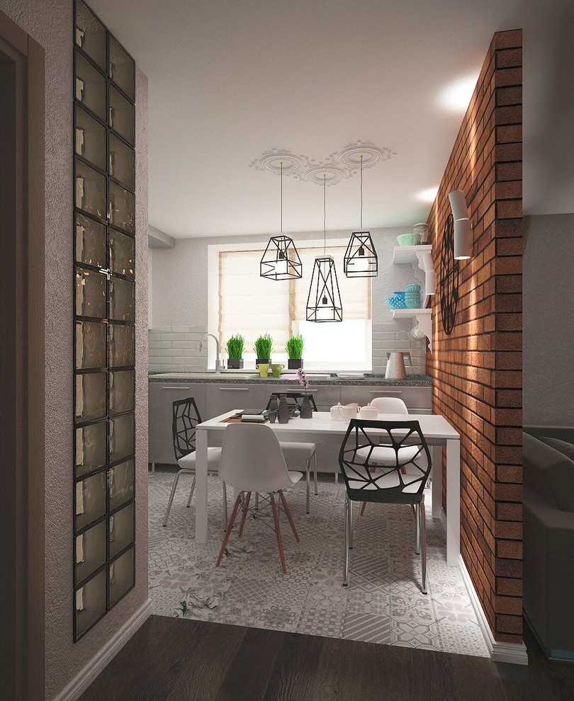 Квартира для семьи с 3 детьми в стиле лофт