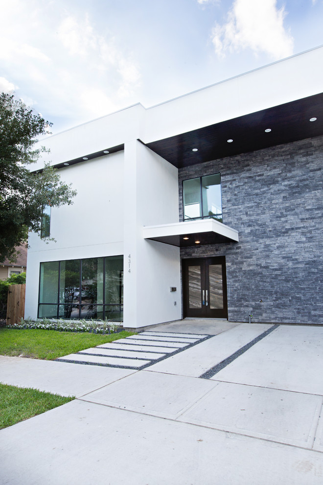 Design ideas for a modern exterior in Houston.