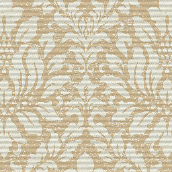 Stitched Texture Damask Wallpaper - Traditional - Wallpaper - by ...