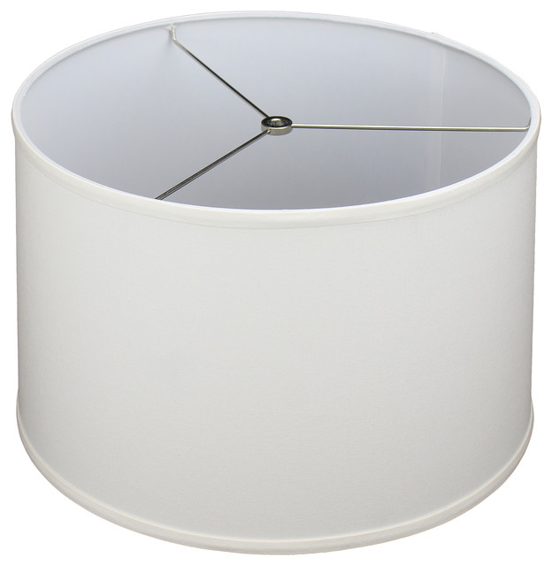 Fenchel Shades 16 X17 X11 Spider Attachment Drum Lamp Shade Transitional By Houzz Fenchel Shades 16 X17 X11 Spider, Gray Linen Drum Lamp Shade