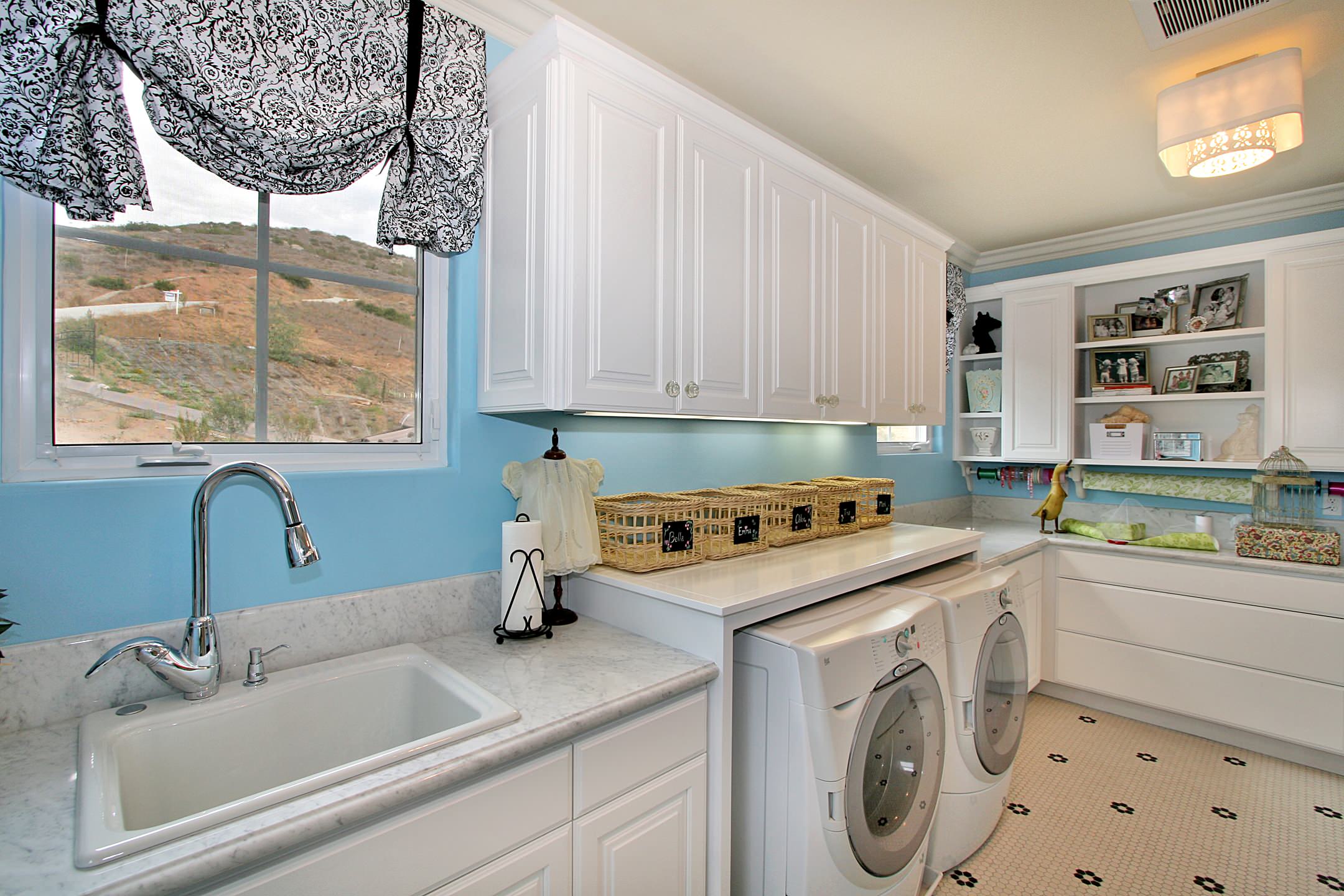 Designs for Living: Cheerful Laundry Rooms