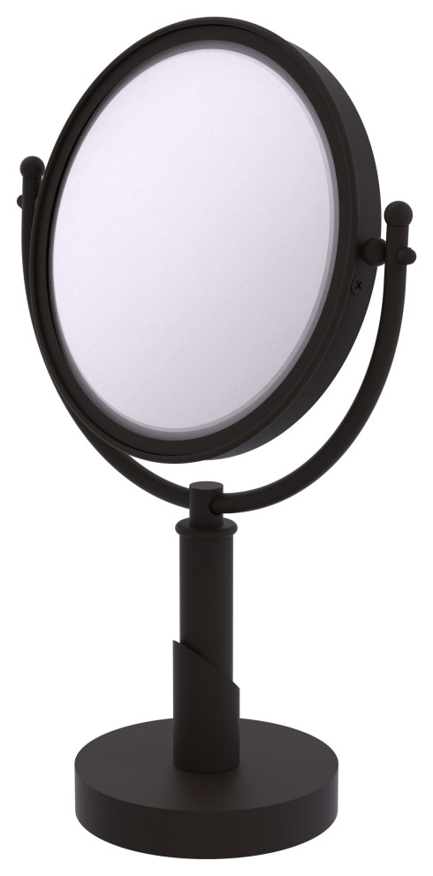 Soho 8" Vanity Top Make-Up Mirror 2X Magnification, Oil Rubbed Bronze