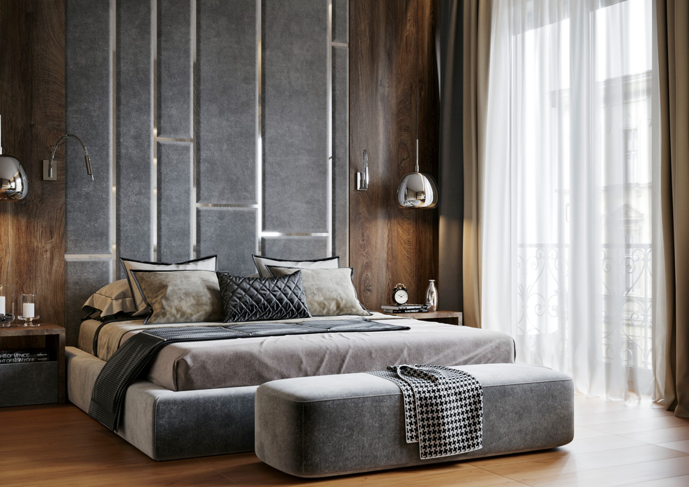 спальня в ЖК "Резиденции сколково"