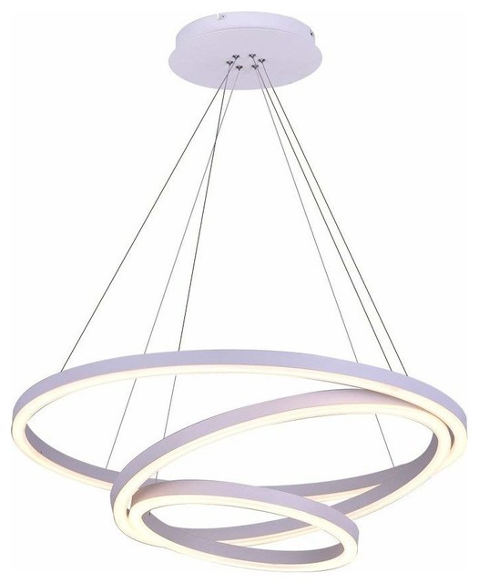 Modern Circular Acrylic Chandelier Lighting Three Ring Contemporary Modern Circular Acrylic Chandelier Lighting Three Ring Contemporary Light Chandeliers By Lami
