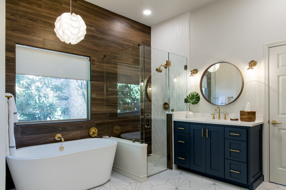Mid Century Modern Master Bathroom Remodel - Midcentury - Bathroom ...