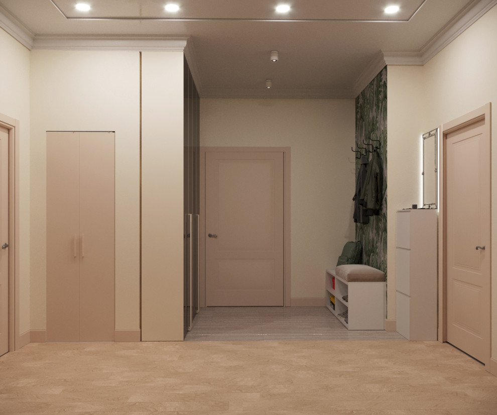 4-к квартира в Москве в пастельных тонах современной классики