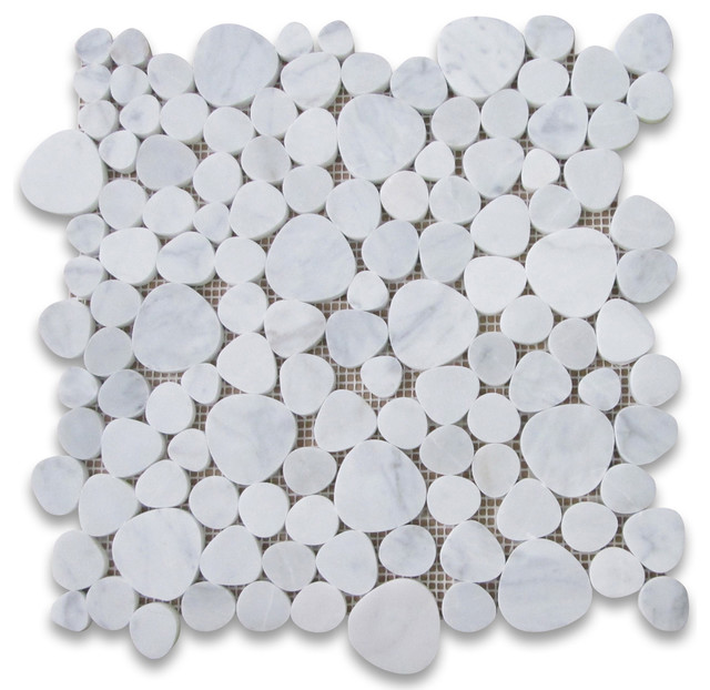 12 X12 Carrara White Heart Shaped Bubble Mosaic Tile Honed 12 X12 Carrara White Heart Shaped Bubble Mosaic