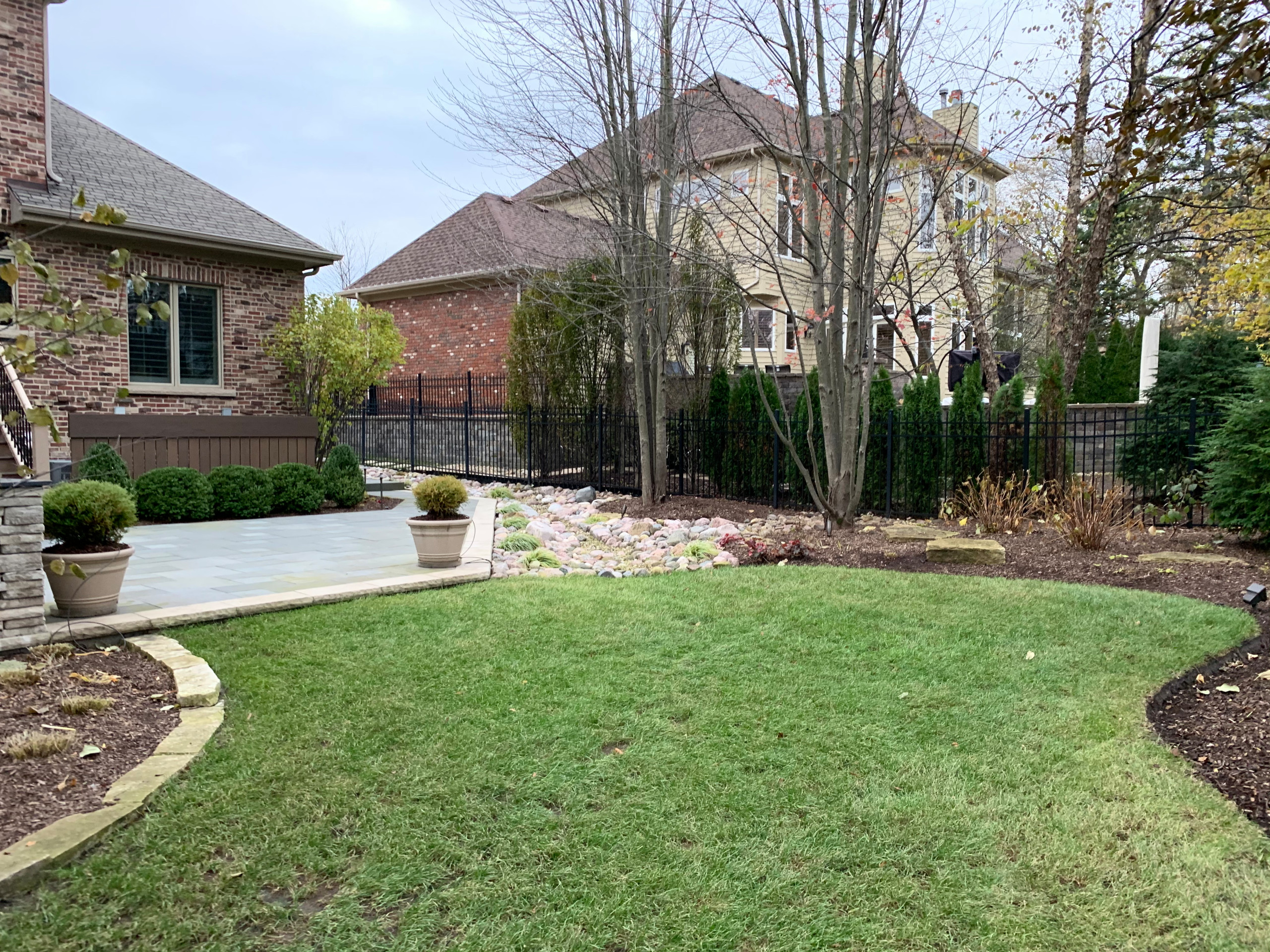 Outdoor Escape with Composite deck and bluestone patio