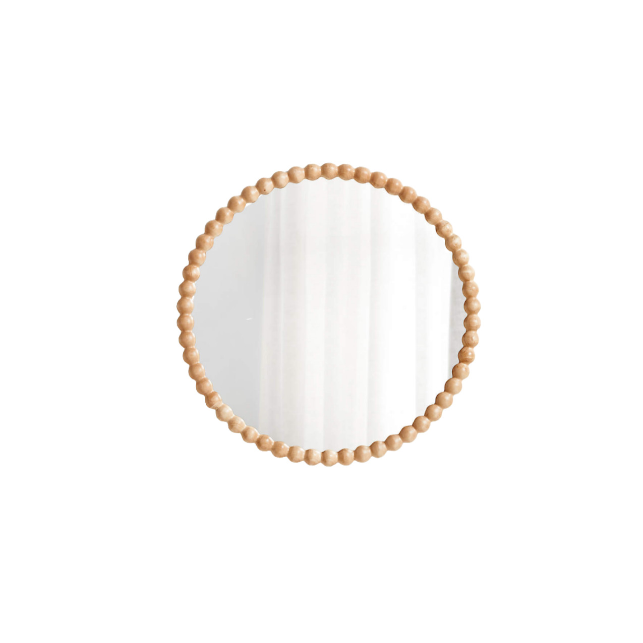 Retailer: Crate & Barrel | Jenny Lind Maple Wood 30" Round Kids Wall Mirror